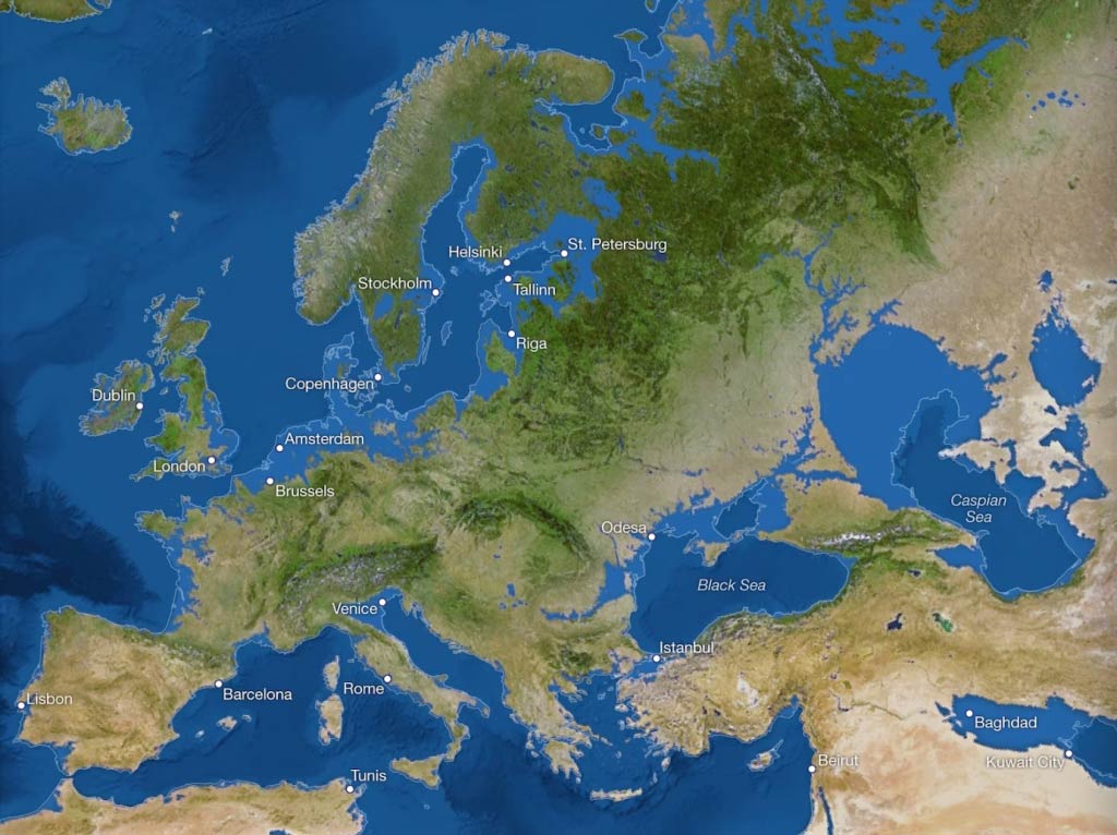 europe melted ice