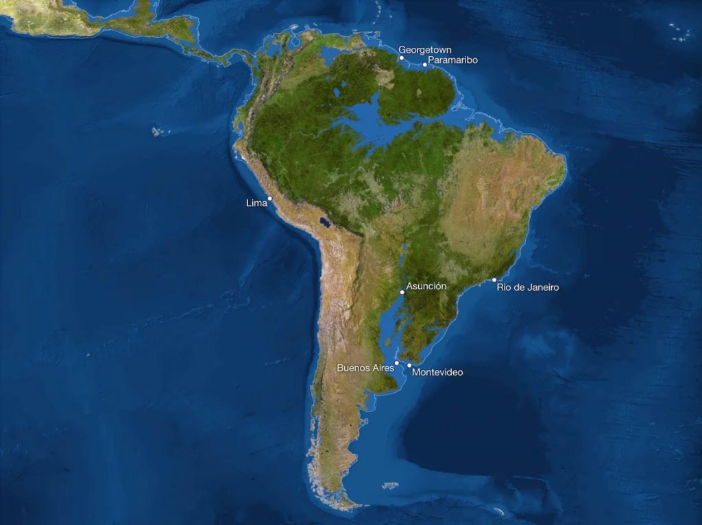 south america melted ice